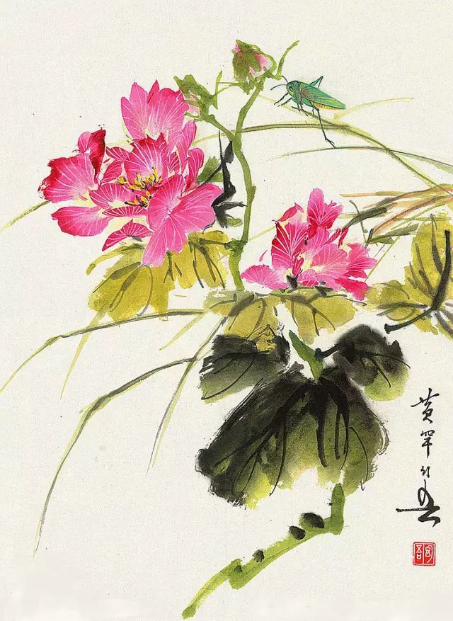 中国国画艺术：绝美花鸟国画图片