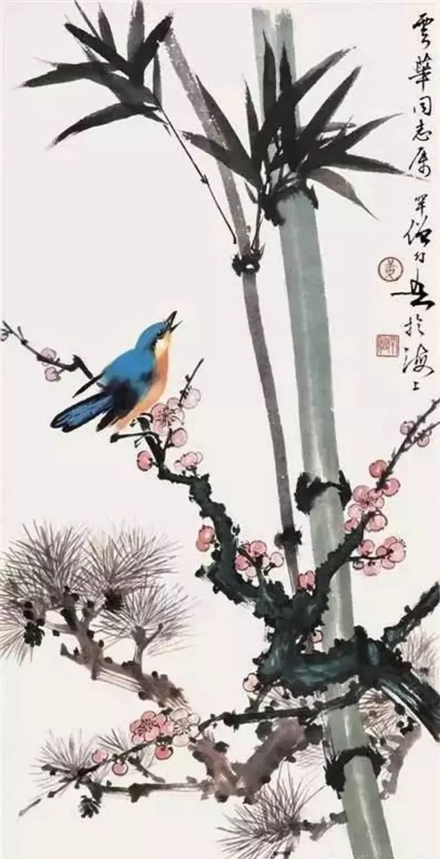 中国国画艺术：绝美花鸟国画图片