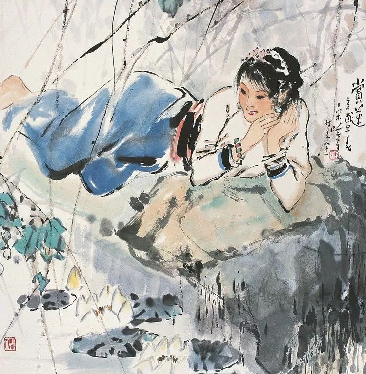 诗意中国画：宋吟可人物国画欣赏