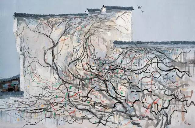 吴冠中的水墨国画集合，中国艺术最显眼的景观