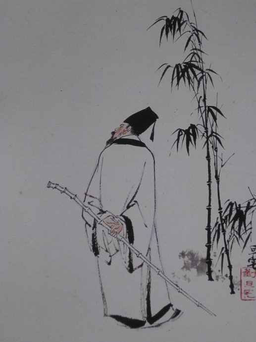十二诗人画像册，刘旦宅是最清秀俊逸的画家