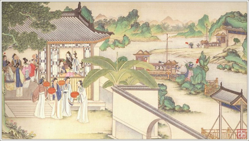 清代画家孙温绘画的全本红楼梦图（一）