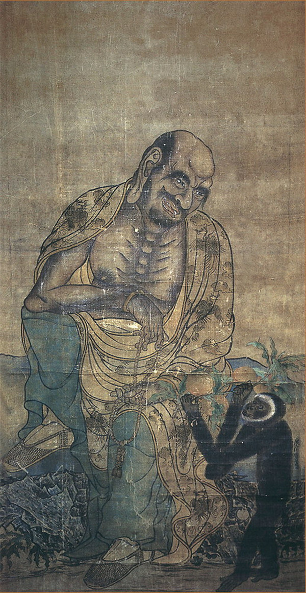 五代画师贯休《十六罗汉图》