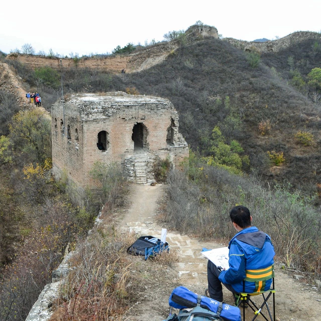 用绘画记录寺庙建筑：爱上了山西的古建筑