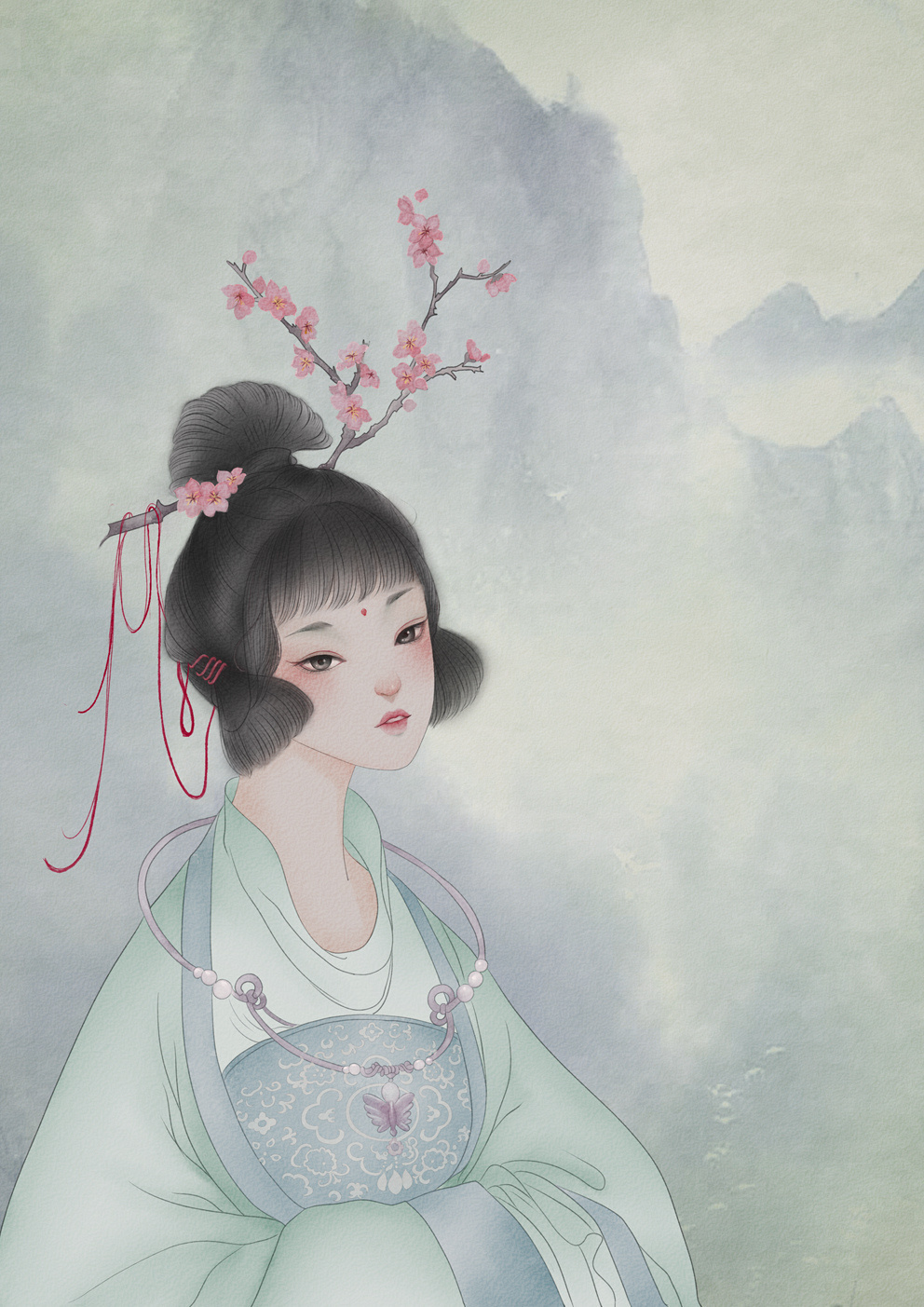 气质韵味的古风女子，一组唯美高清古风图片