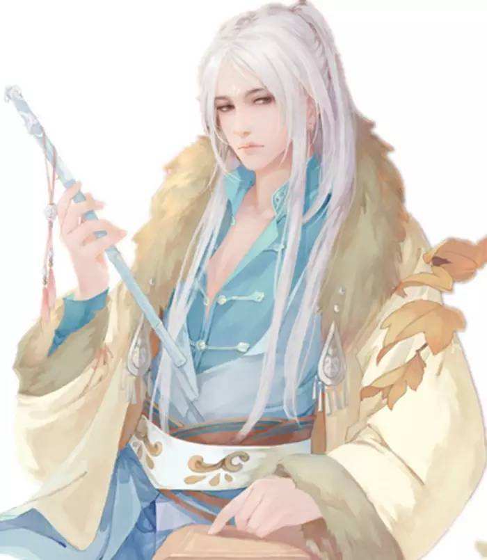 20张白发古风美男图集,满头银发真的好迷人