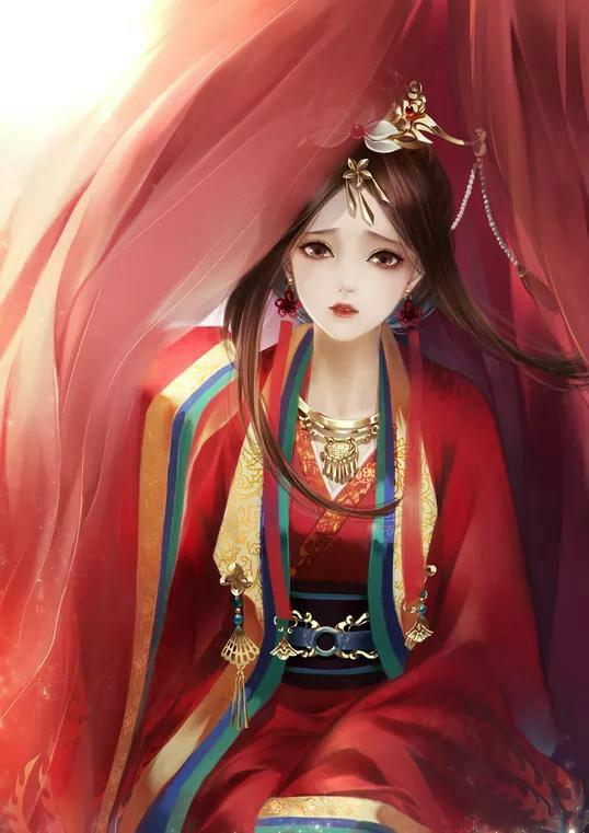 6款霸气唯美古风图片：红衣女子，翩若惊鸿