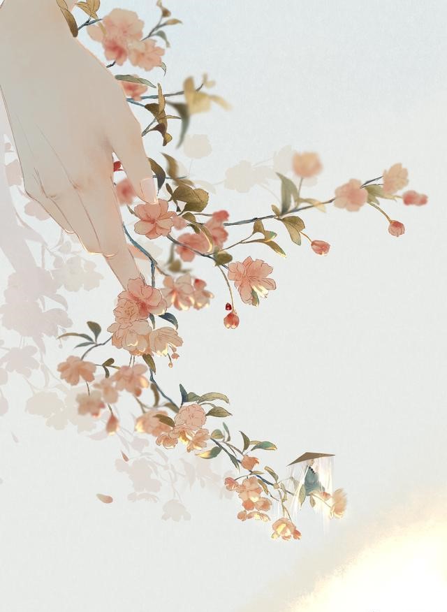 一组唯美古风图片：一人一花一世界！