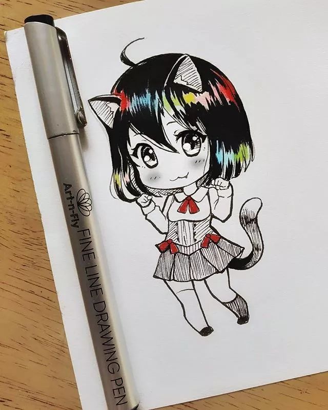 清新可爱美少女插画，萌化你的心！