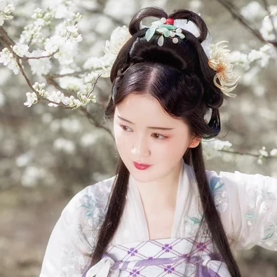 玉山清带伞女生头像，唯美古风真人头像