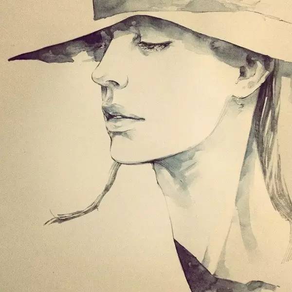 50幅人物速写手绘插画：感受时尚奇妙意境