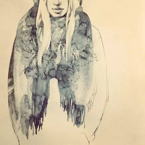 50幅人物速写手绘插画：感受时尚奇妙意境