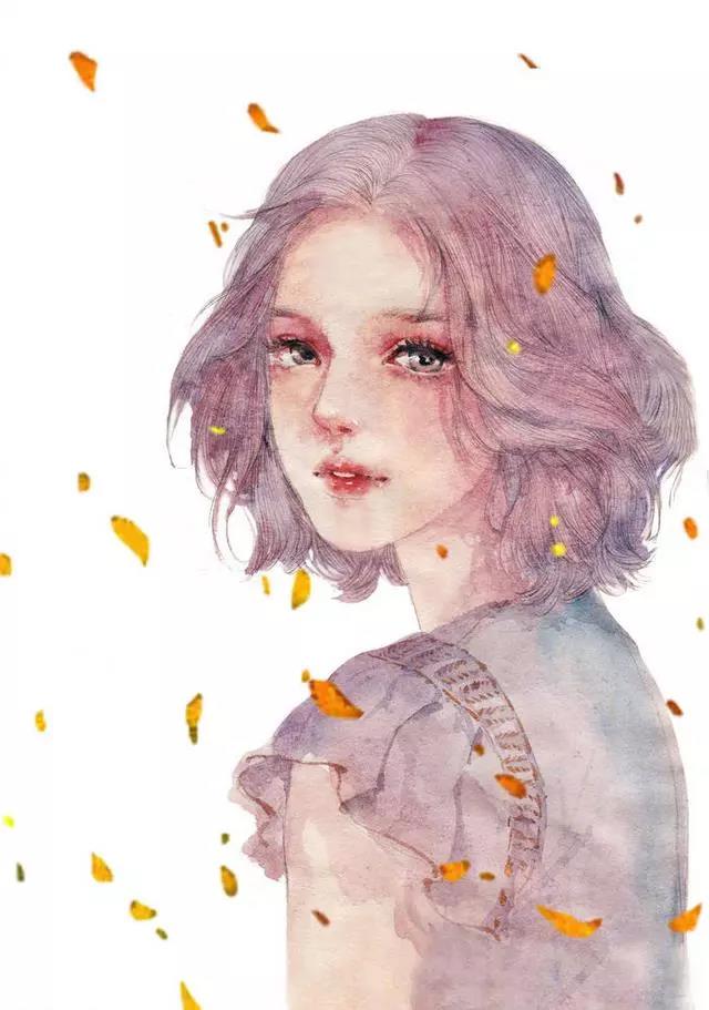 小清新少女心插画欣赏：优雅浪漫的少女插画