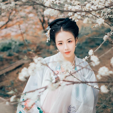 清新梨花芬芳女生头像,唯美古风真人头像