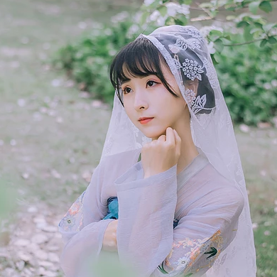 清新可爱琼花女生头像，唯美古风真人头像