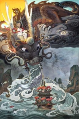 中国风年画插画，中国风手绘插画图片