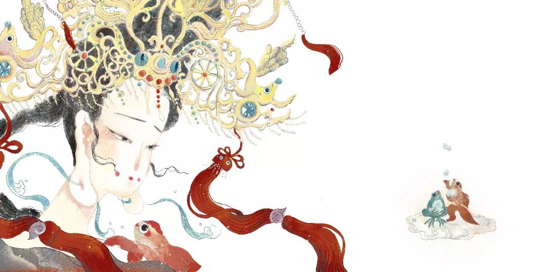 《洛神赋》绘本插画，最美的中国式爱情！