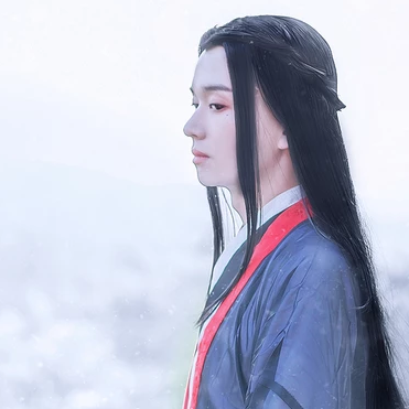 雪景翩翩公子带折扇头像,唯美古风真人头像