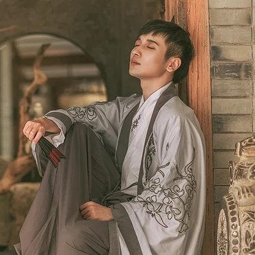 古典中国风汉服孤馆灯青头像,古风男生头像