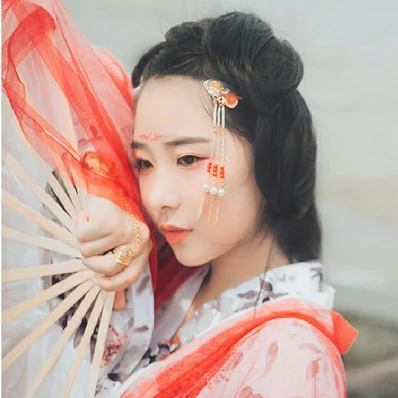 瑶姬唯美中国风古风真人女子头像