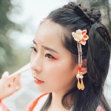 瑶姬唯美中国风古风真人女子头像