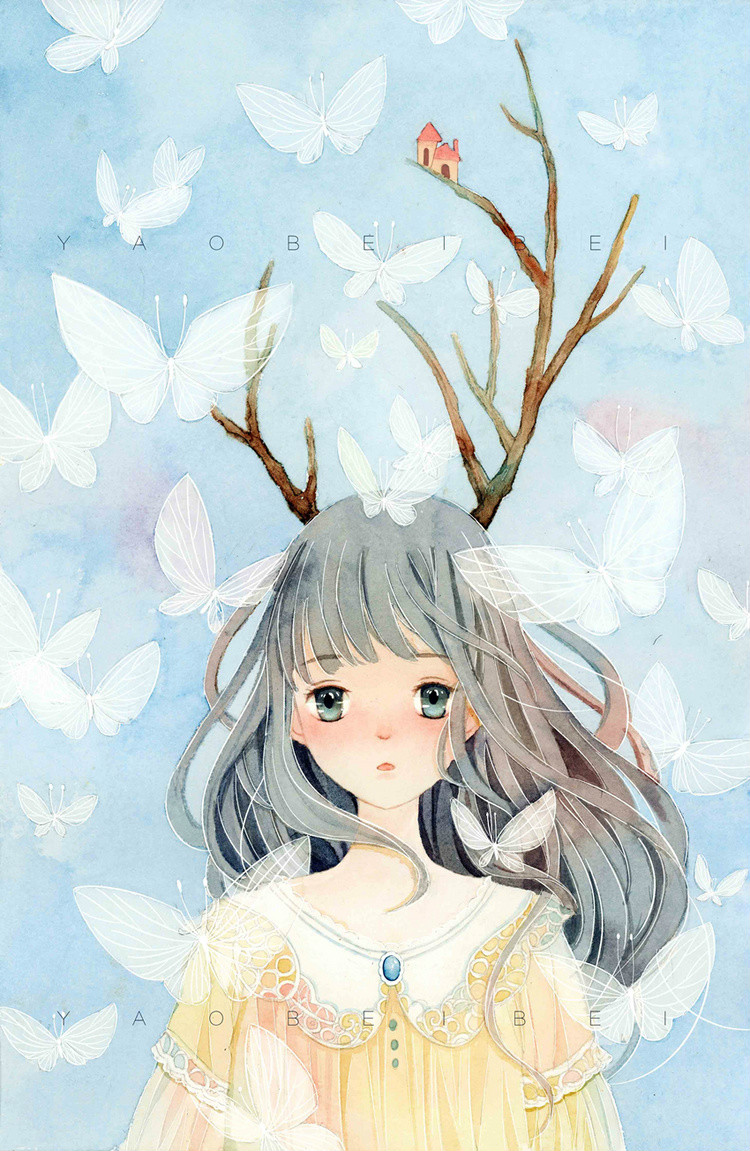 满满都是少女心·插画欣赏