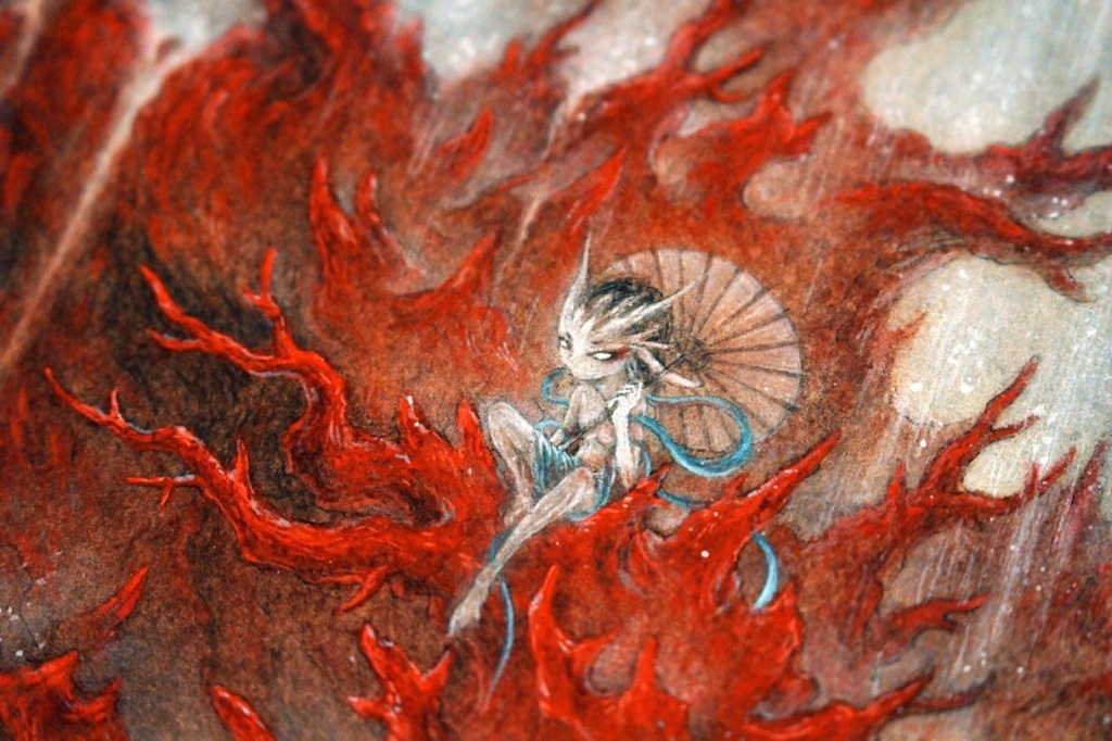 杉泽《天瀑.海童》中国风插画欣赏