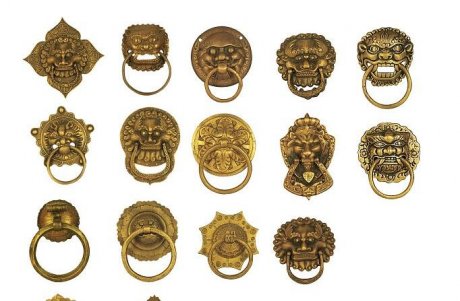 中国风古典铜牌铜环全集PSD素材