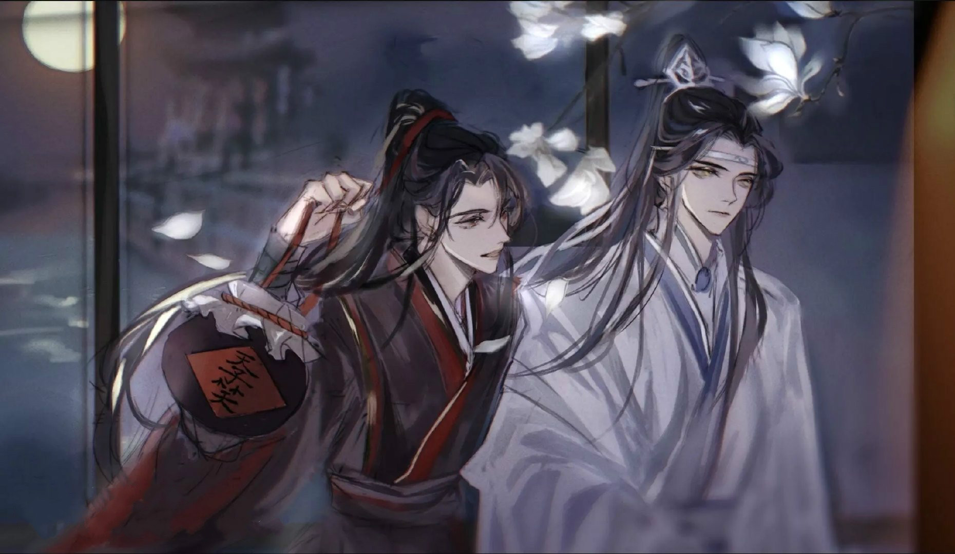 高清魔道祖师人物忘羡图片，魏无羡蓝忘机古风人物图集