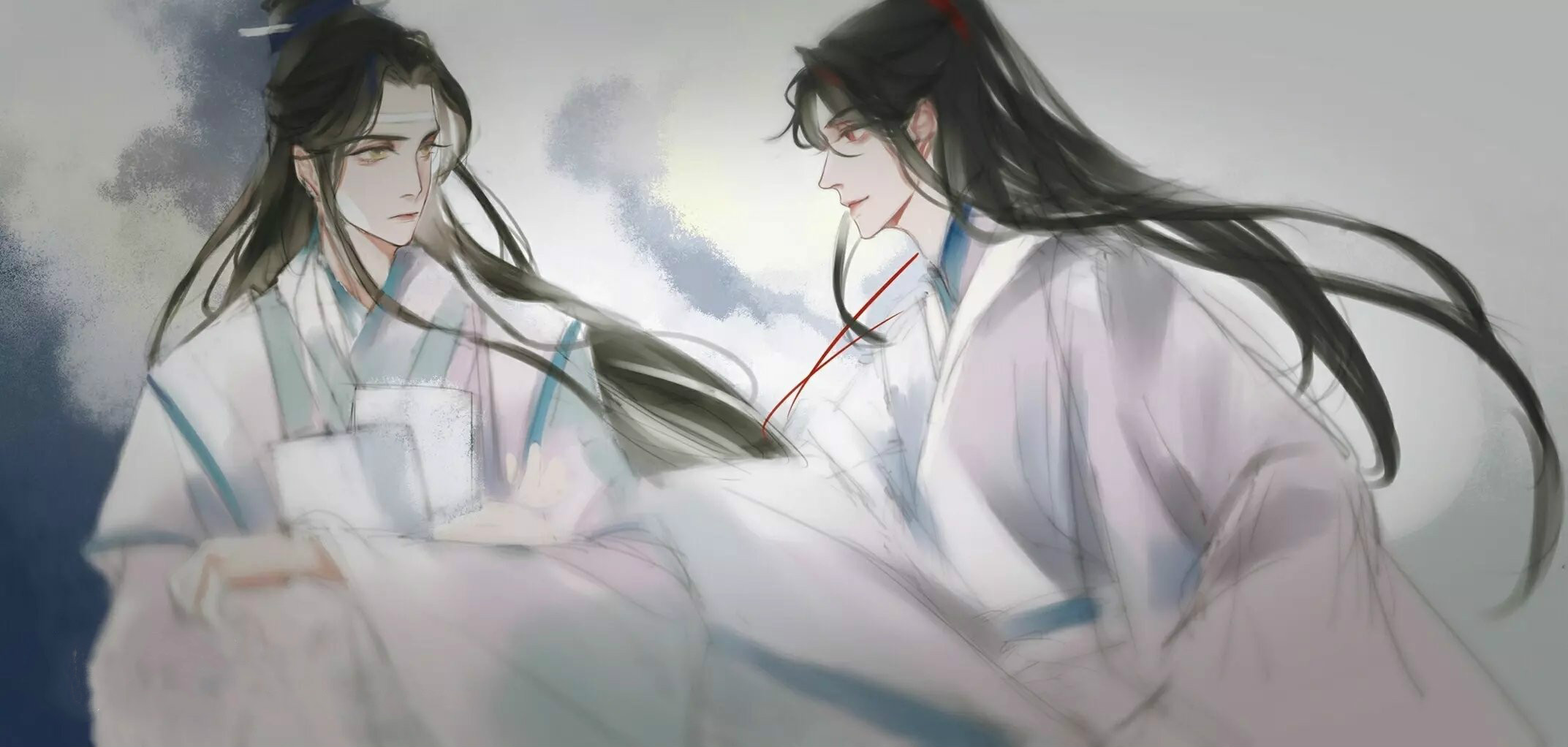 高清魔道祖师人物忘羡图片，魏无羡蓝忘机古风人物图集